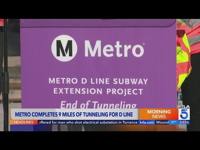 Metro D Line extension project reaches construction milestone 