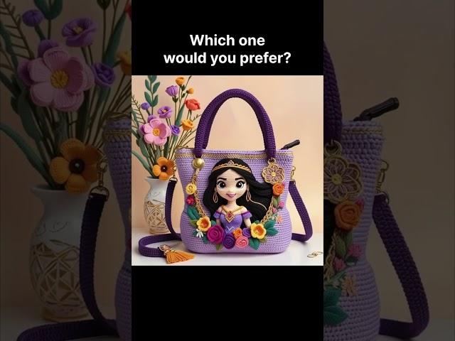Disney Princess Crocheted Bag Ideas #crochetbag  #knitting #disneyprincess