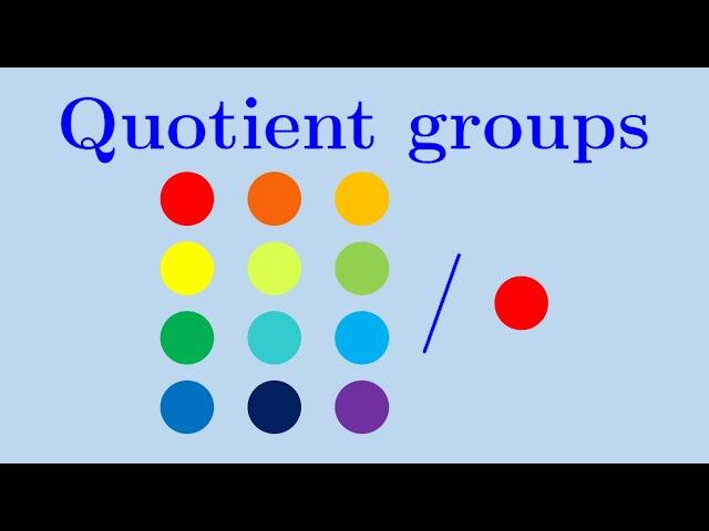 Chapter 5: Quotient groups | Essence of Group Theory