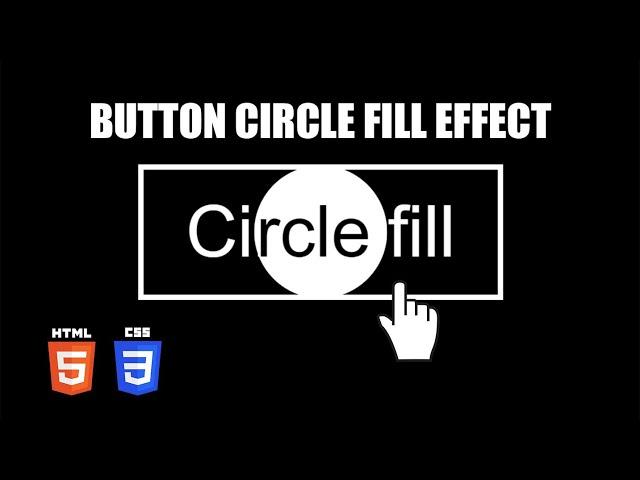 Button Circle Fill Hover Effect | HTML & CSS Tutorial