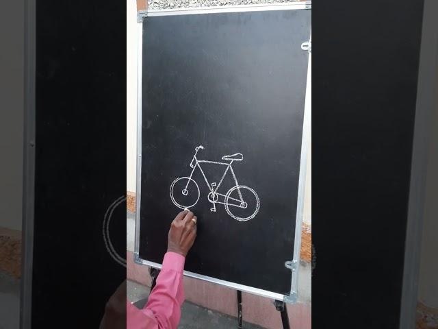 How to Draw a Bicycle  #shorts #drawing #bicycledrawing #bicycle #simpledrawing #ytshorts #trending