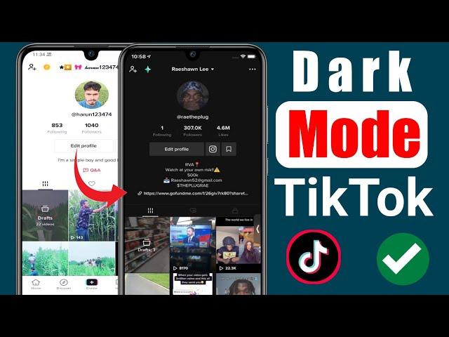 How To Get Dark Mode in TikTok (Samsung Galaxy) || Turn on Dark Mode on TikTok 2023