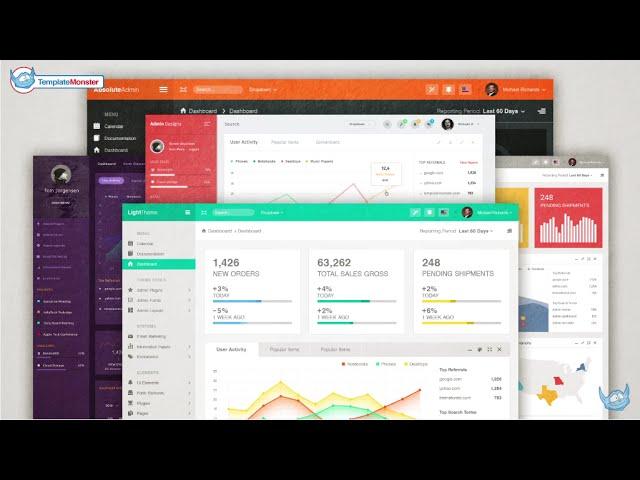 MonsterAdmin Dashboard Admin Template, #58393