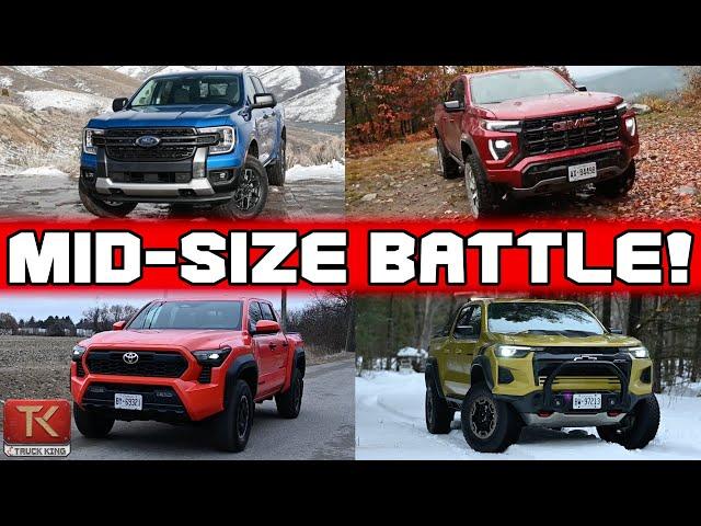 Toyota Tacoma vs Ford Ranger vs Chevy Colorado vs GMC Canyon - We Compare Price, Power, Style & More