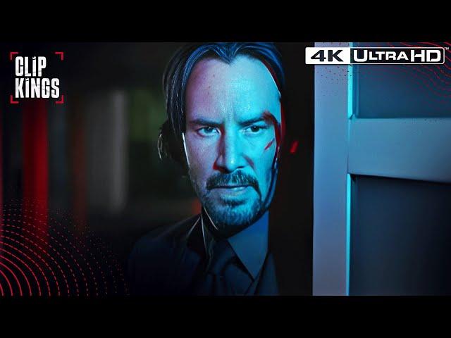 John Kills Intruders (Home Invasion Scene) | John Wick 4K Ultra HD