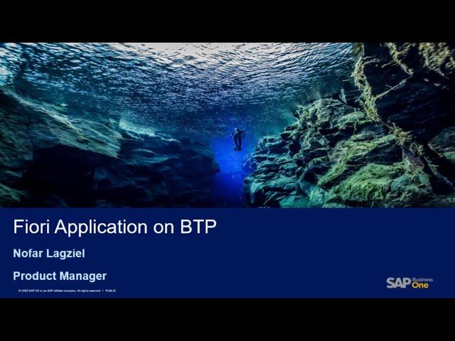 How to develop a Fiori application on BTP and deploy it on Web Client for SAP Business One (FP 2208)