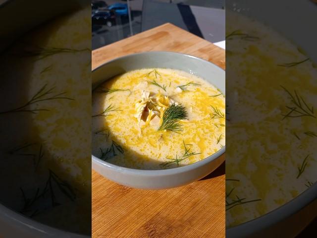 Авголемоно. Греческий куриный суп  Avgolemono #shorts