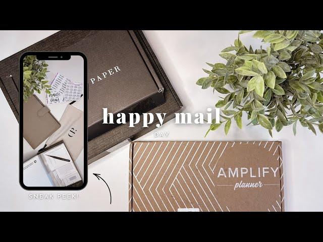  Happy Mail Unboxing | Amplify Planner | Cloth & Paper | The Sticker Party