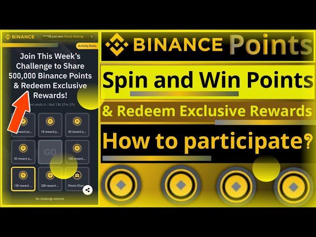 Spin and Win Binance Points || How to participate || New Weeks Challenge