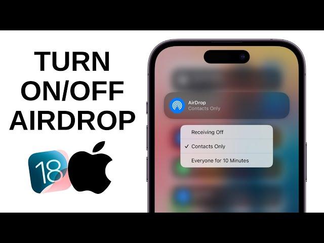 How to Turn On Airdrop on iPhone - iOS 18