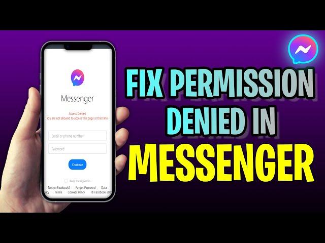 How To FIX Permission Denied In Messenger (2023 Update!)