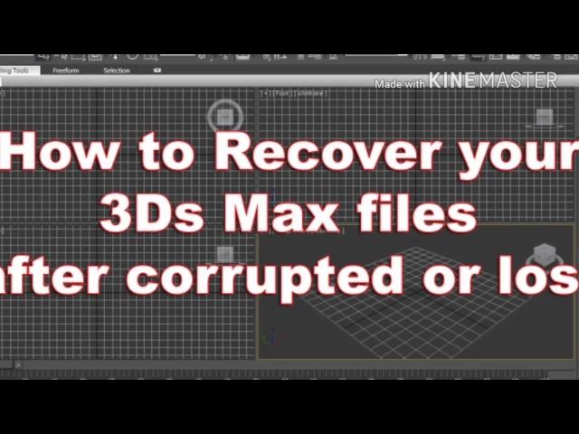 How to Recover your 3D Studio Max File