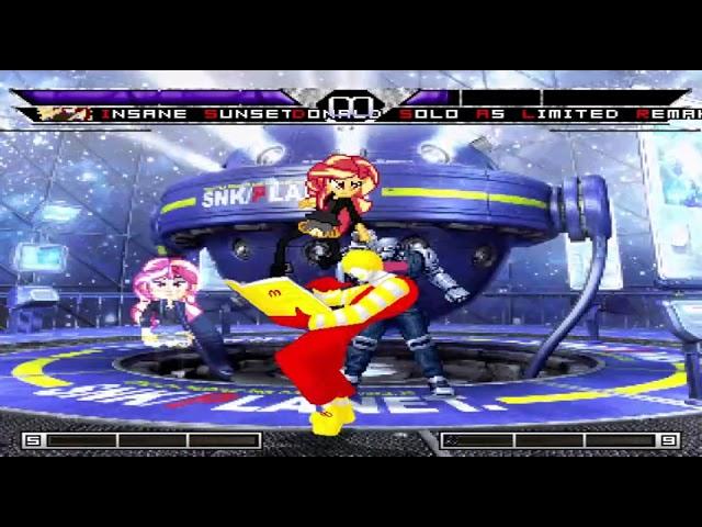 KOF MUGEN Insane sunset 12p VS Donald solo a5 limited remake 6p