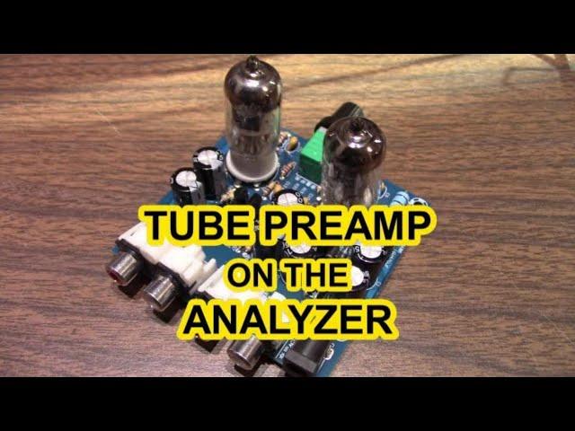 Tube preamplifier on the QA403 audio analyzer