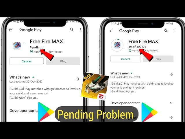 How to Fix Free Fire app Pending Problem Solution | Free Fire  max Dawnload Problem Solve | FF