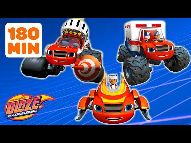 3 HOUR MARATHON of Monster Machine Transformations! ️ | Blaze and the Monster Machines