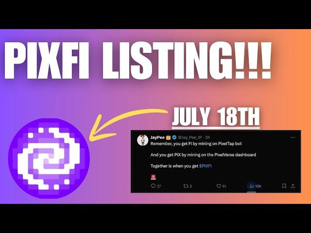  BREAKING: Pixeltap's PIXFI Token Hits Bitget!  Listing Details & What It Means for You