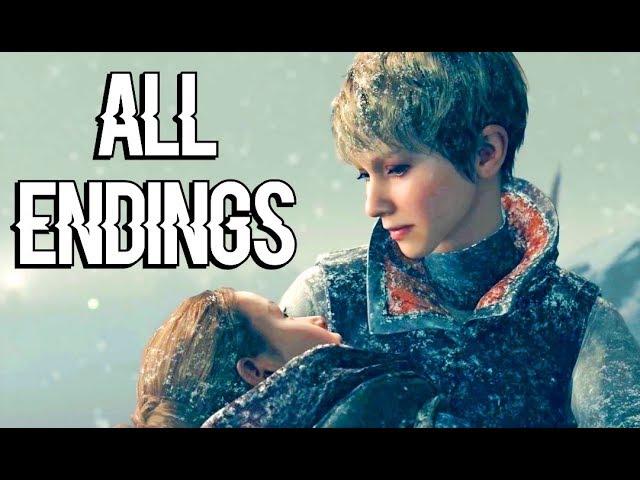 DETROIT BECOME HUMAN - Kara and Alice Cross the River ALL ENDINGS (all choices)