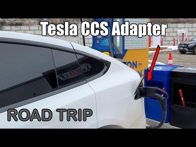 Road Trip in a Tesla! (CCS Charging)