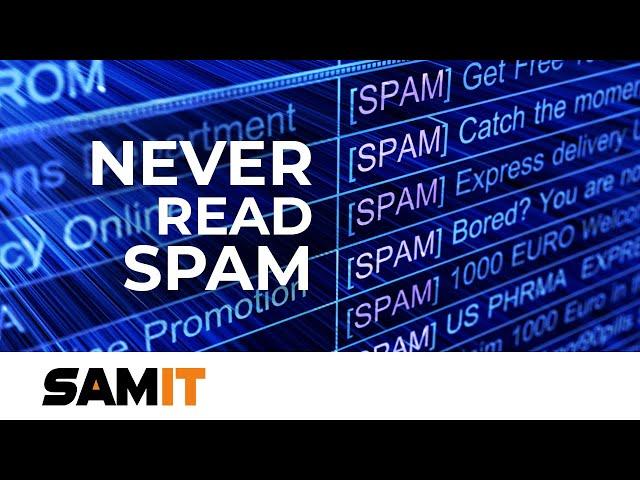 STOP READING SPAM