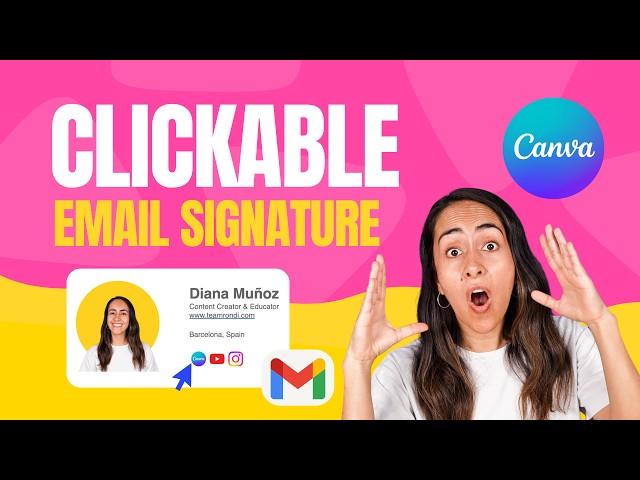 Create a Sleek Gmail Signature in Canva [FREE]
