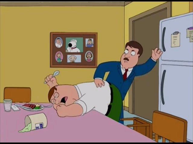 Family Guy - Tom Tucker beats Peter