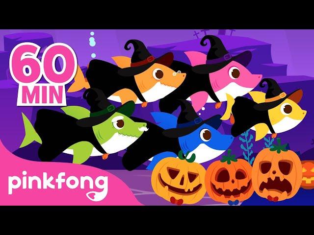 Witch Sharks Doo Doo Doo and more!  | Halloween Songs for Kids | Compilation | Pinkfong Baby Shark