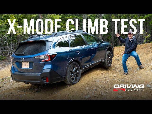 Subaru X-Mode Offroad Climb Test -  Outback Onyx XT