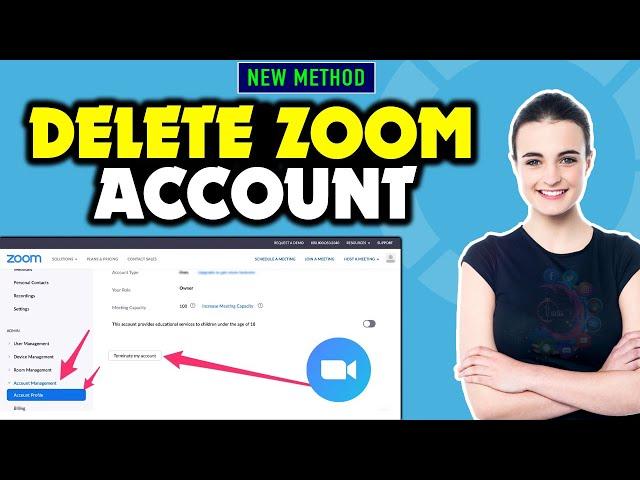 How to delete zoom account 2024 | How to 1 minute