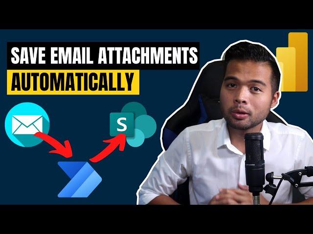 Save Email Attachments to SharePoint AUTOMATICALLY using Power Automate // Power BI Guide