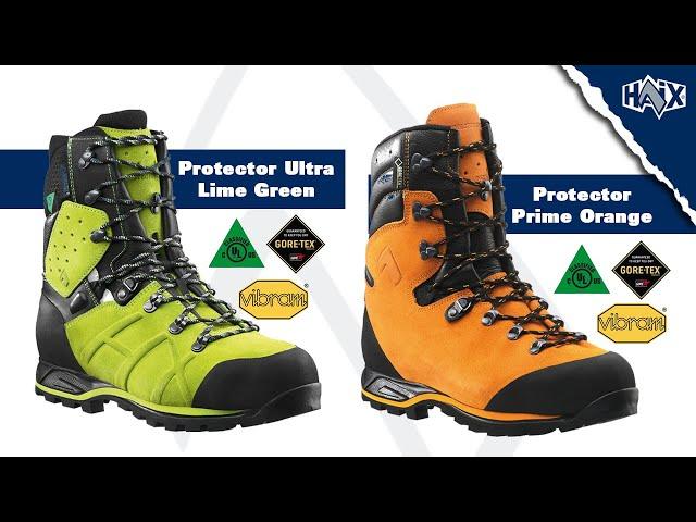 HAIX® Protector Ultra Lime Green and the HAIX® Protector Prime Orange comparison video