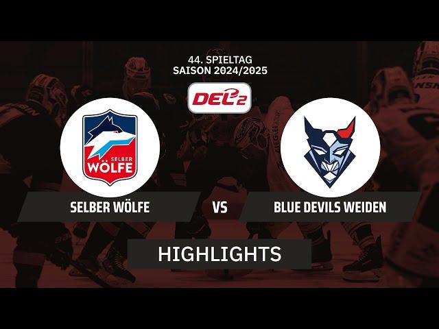 DEL2: Selber Wölfe vs. Blue Devils Weiden I Highlights - 44. Spieltag | SDTV Eishockey