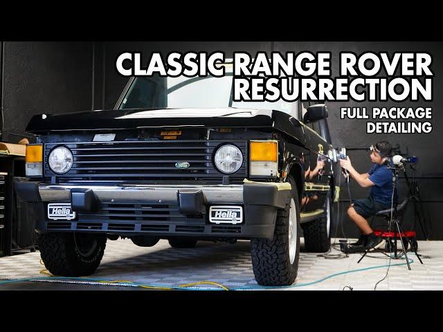 Spectacular Revival: Classic Range Rover LWB Full Package Detailing - Dry ice & Laser Cleaning +++