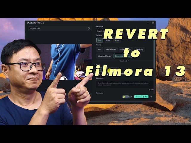 How to Revert to Old Filmora Version for FREE