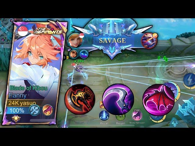 TOWER DIVE SAVAGE!! FANNY AGGRESSIVE RANK GAMEPLAY | MLBB