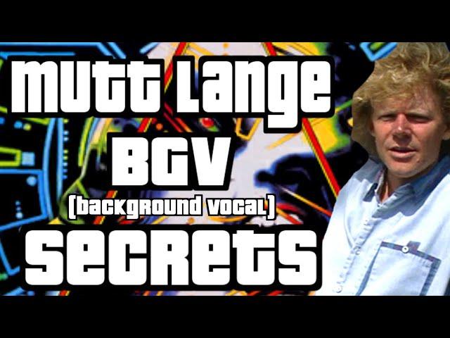 Mutt Lange Background Vocal Secrets