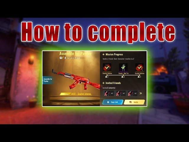 How to complete the new event "Assemble for payday" in Blood strike easily.