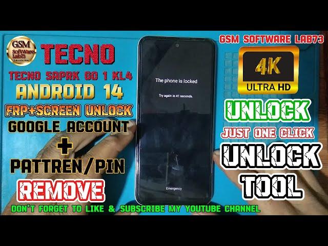 Tecno Spark Go 1 FRP Bypass  | Tecno Spark Go 1 Unlock by Unlock Tool| Android 14