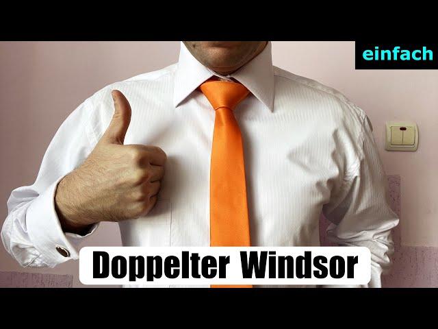 Krawatte binden - Doppelter Windsor