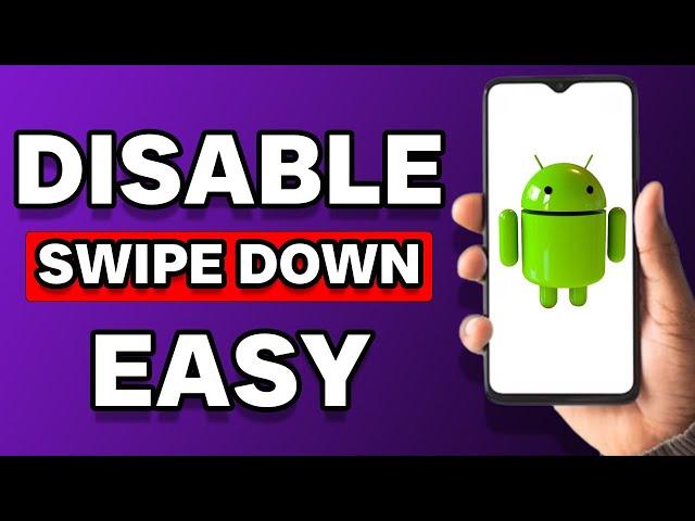How To Turn Off Swipe Down On Lock Screen (2023)