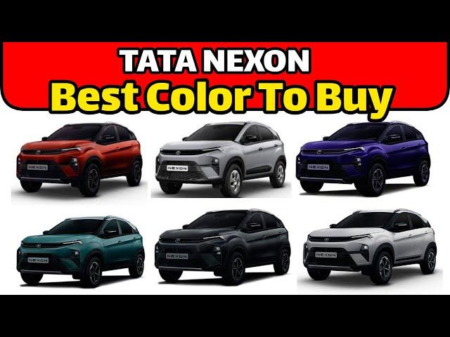 TATA NEXON Facelift Colour Options 2023 | Tata Nexon Best Color to Buy #tatanexon2023