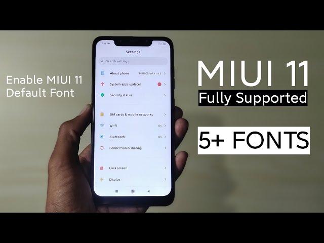 Apply Officially New MIUI 11 Fonts On Any Xiaomi Phones