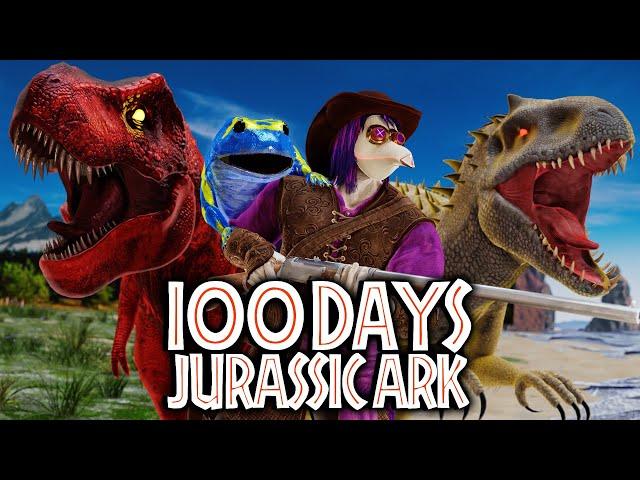 I spent 100 Days on Jurassic Ark and you wont believe what happened!