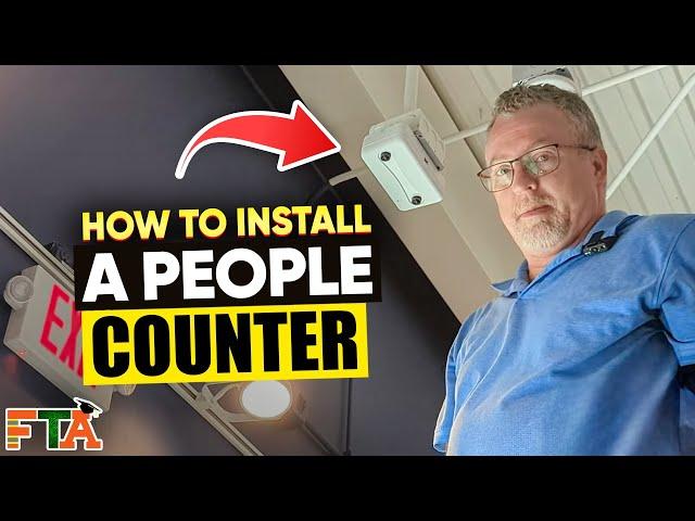 How To Install A Traffic Counter  | How To Install An Orbit Shopper Track  #fieldnation #workmarket