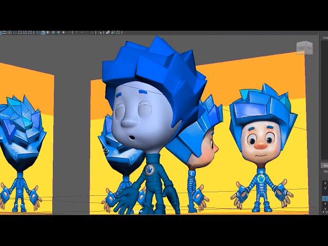 Секреты фиксиков (2). 3D-модели. Как создается мультфильм