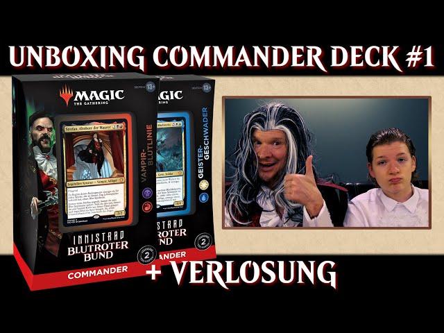 MTG Unboxing Innistrad Crimson Vow Commander Deck Vampire | Magic the Gathering deutsch | Trader