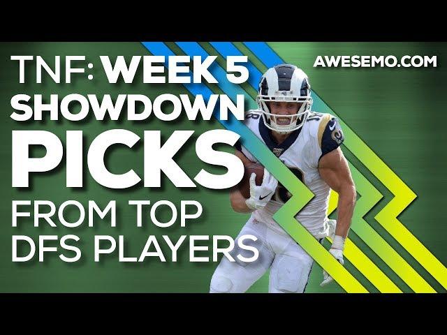 NFL DFS SHOWDOWN PICKS LIVE - SEAHAWKS VS. RAMS - DRAFTKINGS FANDUEL FANTASYDRAFT YAHOO