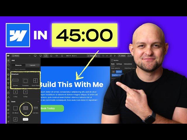 LEARN WEBFLOW IN 45 MIN.