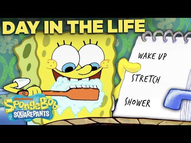 An Entire Day with SpongeBob, Hour by Hour! ️ A Day in the Life