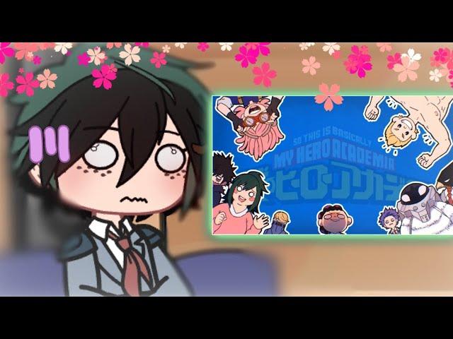 Mha react to "So this is basically mha" (link in desc)||